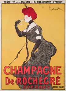 Cartaz publicitário Champagne de Rochegre